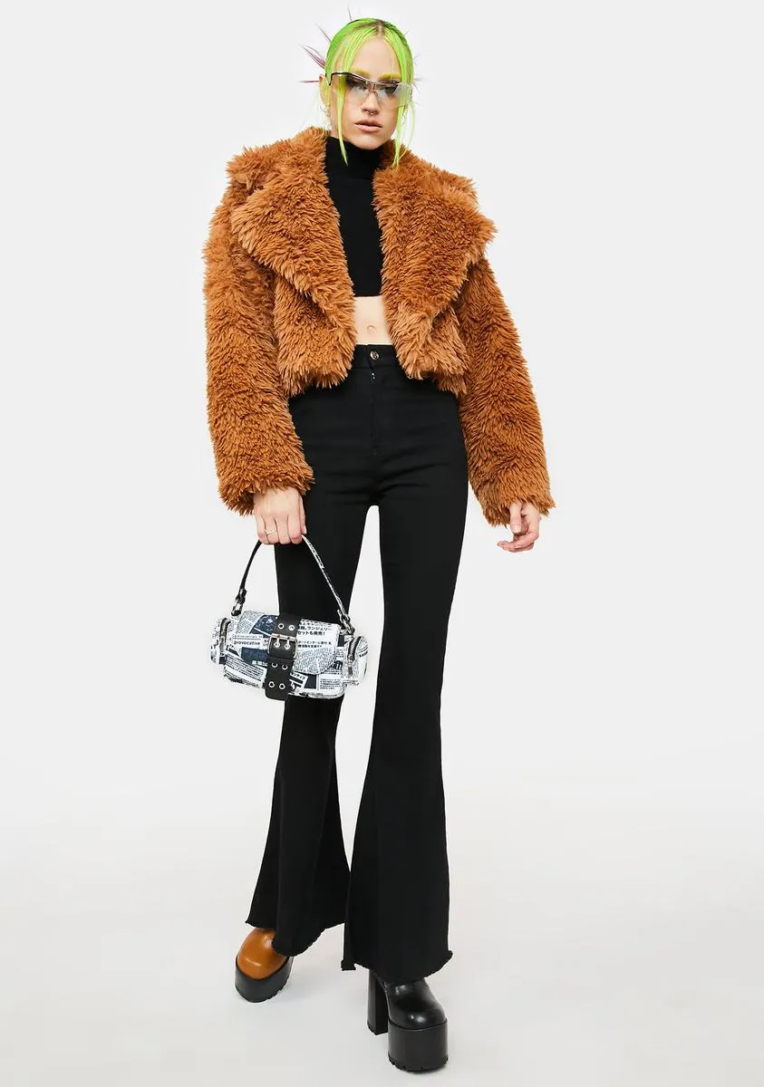 Cold Stare Faux Fur Jacket sold by Dolls Kill product image thumbnail 3