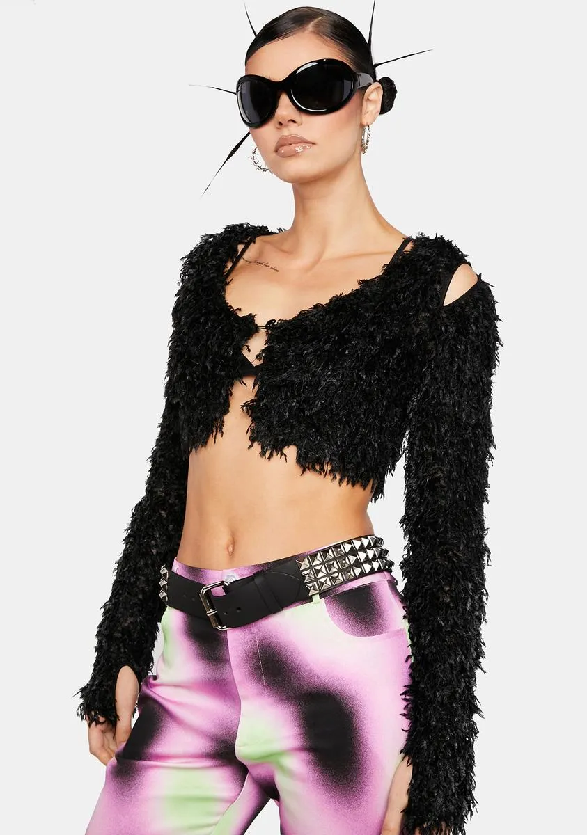 Fuzz Cut Out Top sold by Dolls Kill product image thumbnail 2