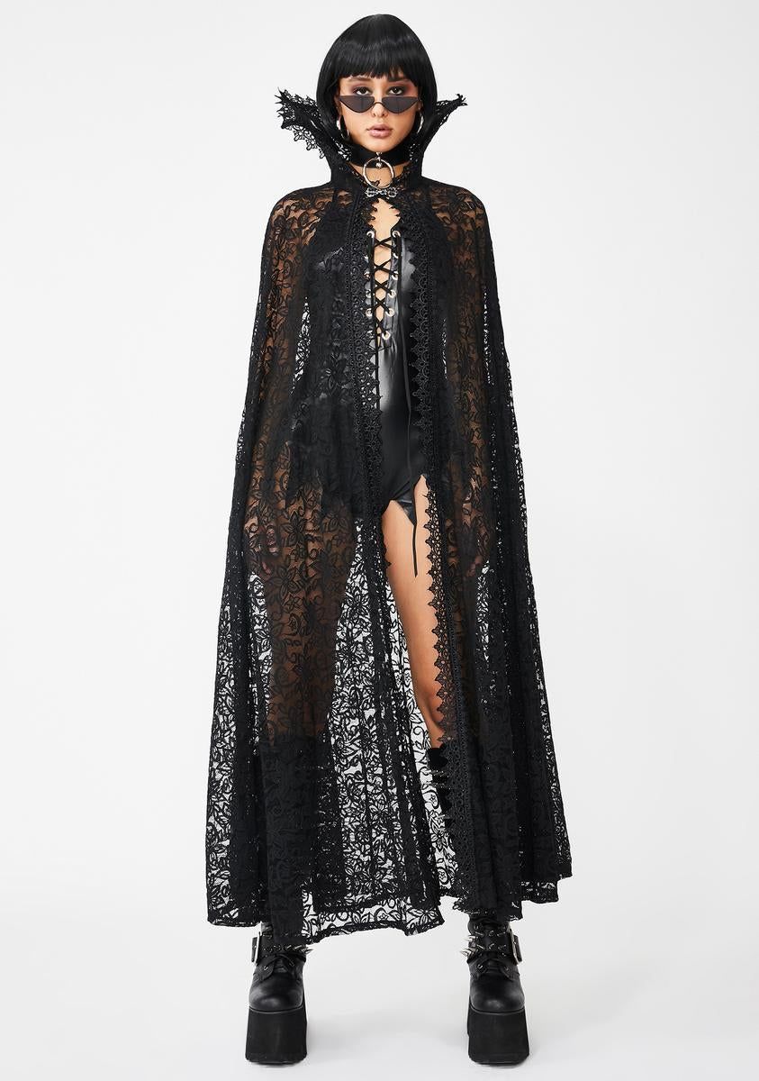 Eye of Newt Lace Cape sold by Dolls Kill