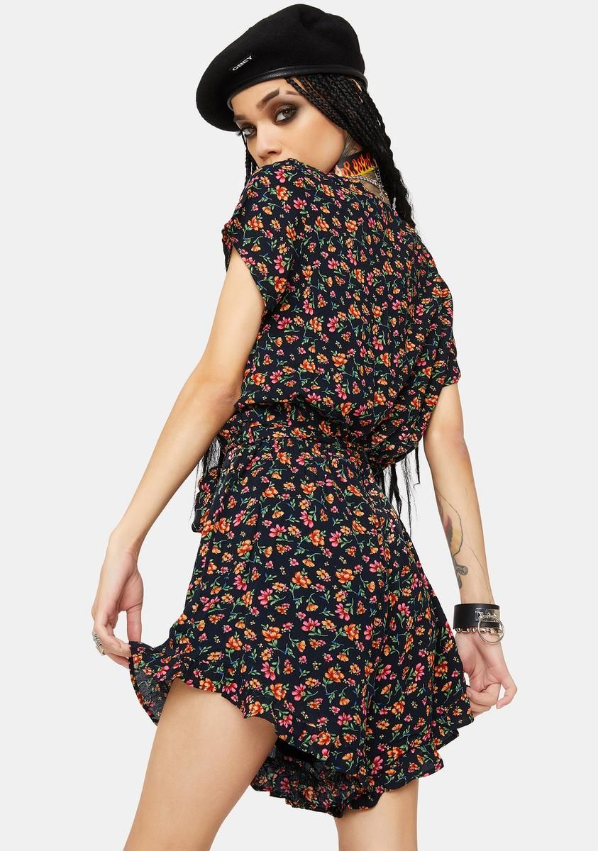 Party Til Dawn Floral Romper sold by Dolls Kill product image thumbnail 5