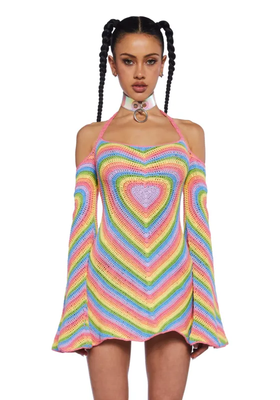Dancing In Colors Mini Dress sold by Dolls Kill