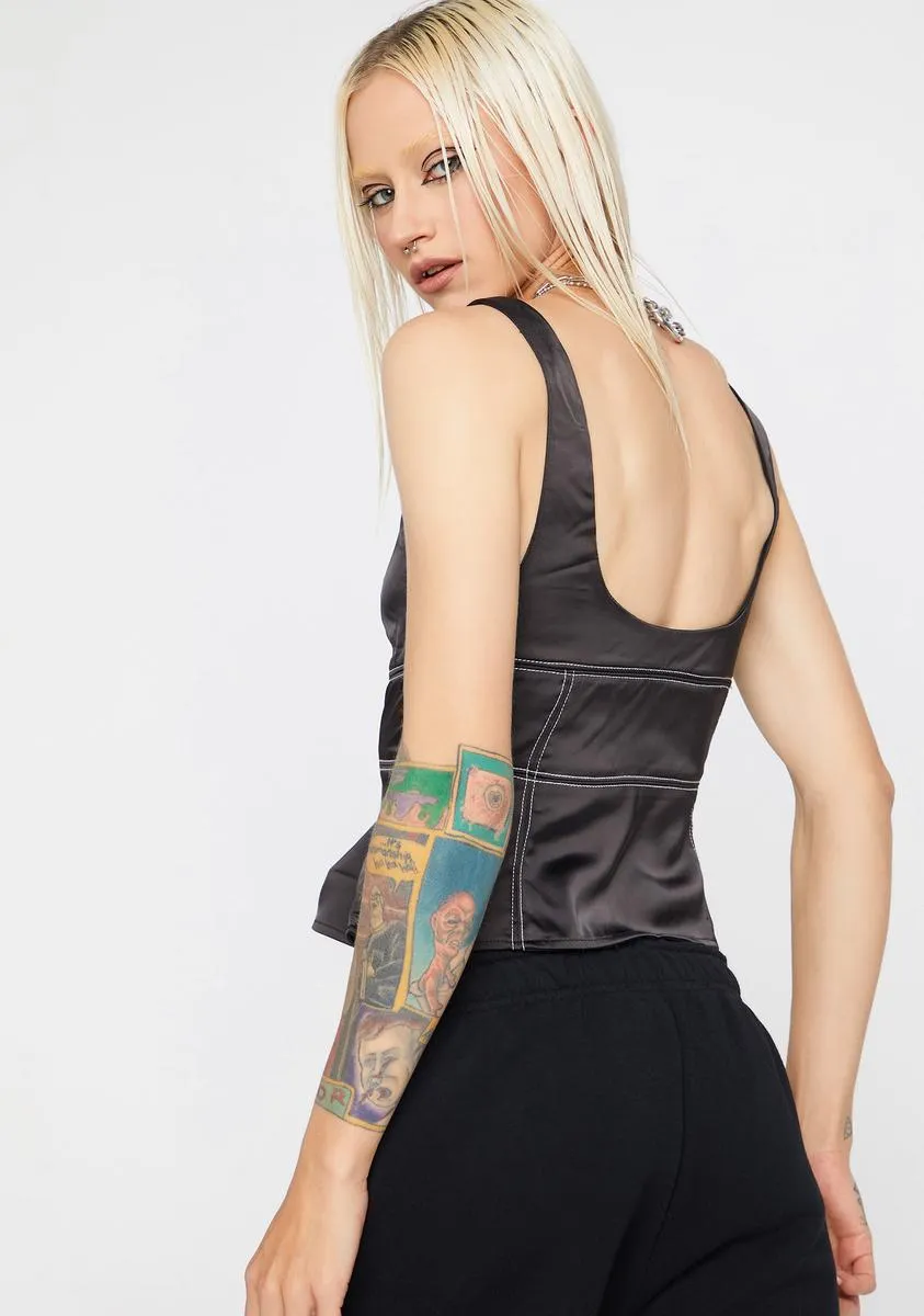 Luna Cherish Me Forever Bustier Crop Tank sold by Dolls Kill product image thumbnail 4