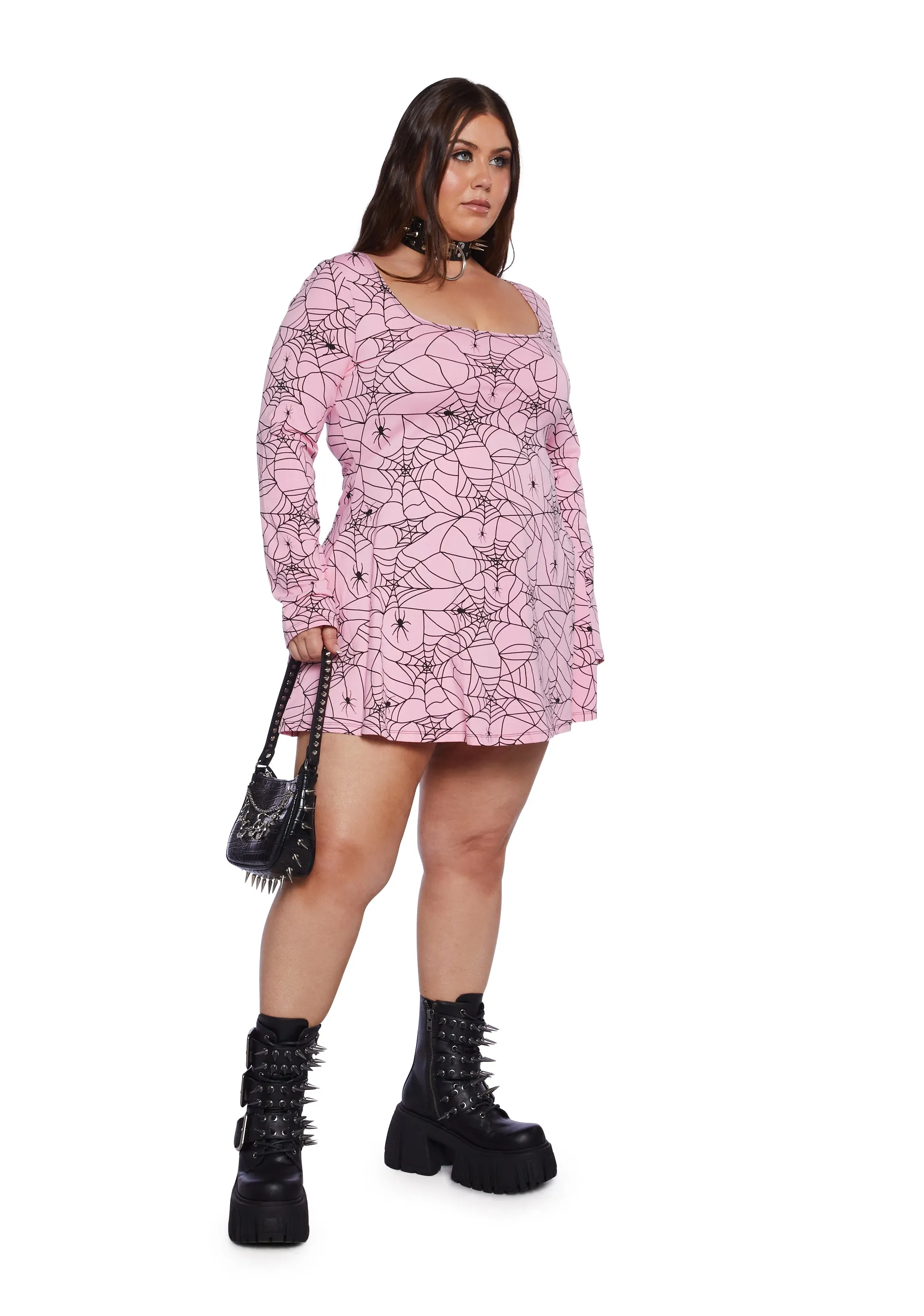 Plus Webbed Whimsy Mini Dress sold by Dolls Kill product image thumbnail 2