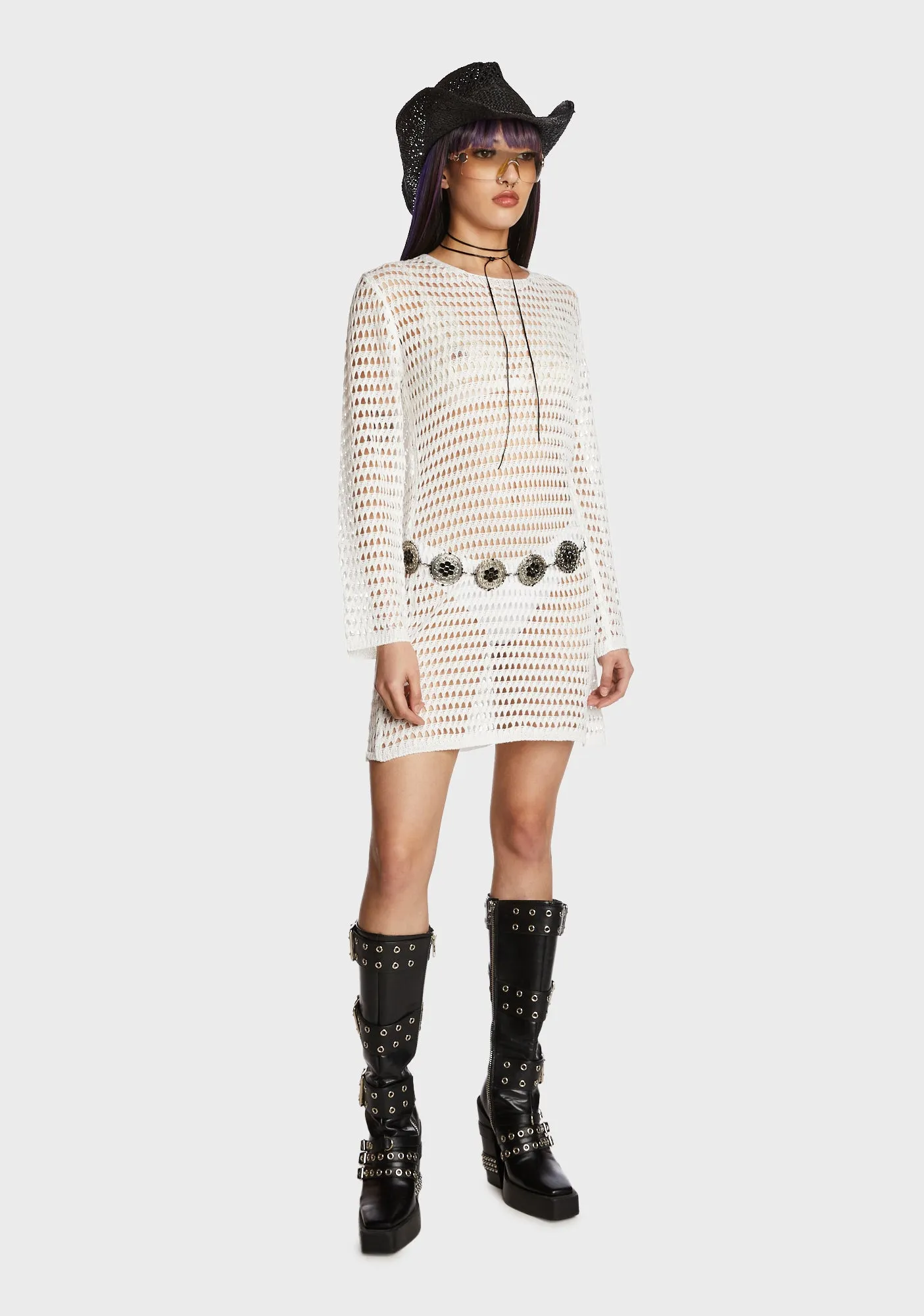 Plus Pure Power Of Evil Convertible Wide Leg Pants sold by Dolls Kill