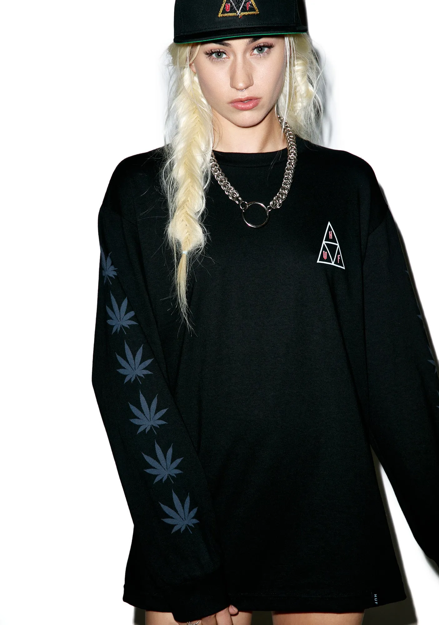 Swords Triple Triangle Long Sleeve T-Shirt sold by Dolls Kill product image thumbnail 3