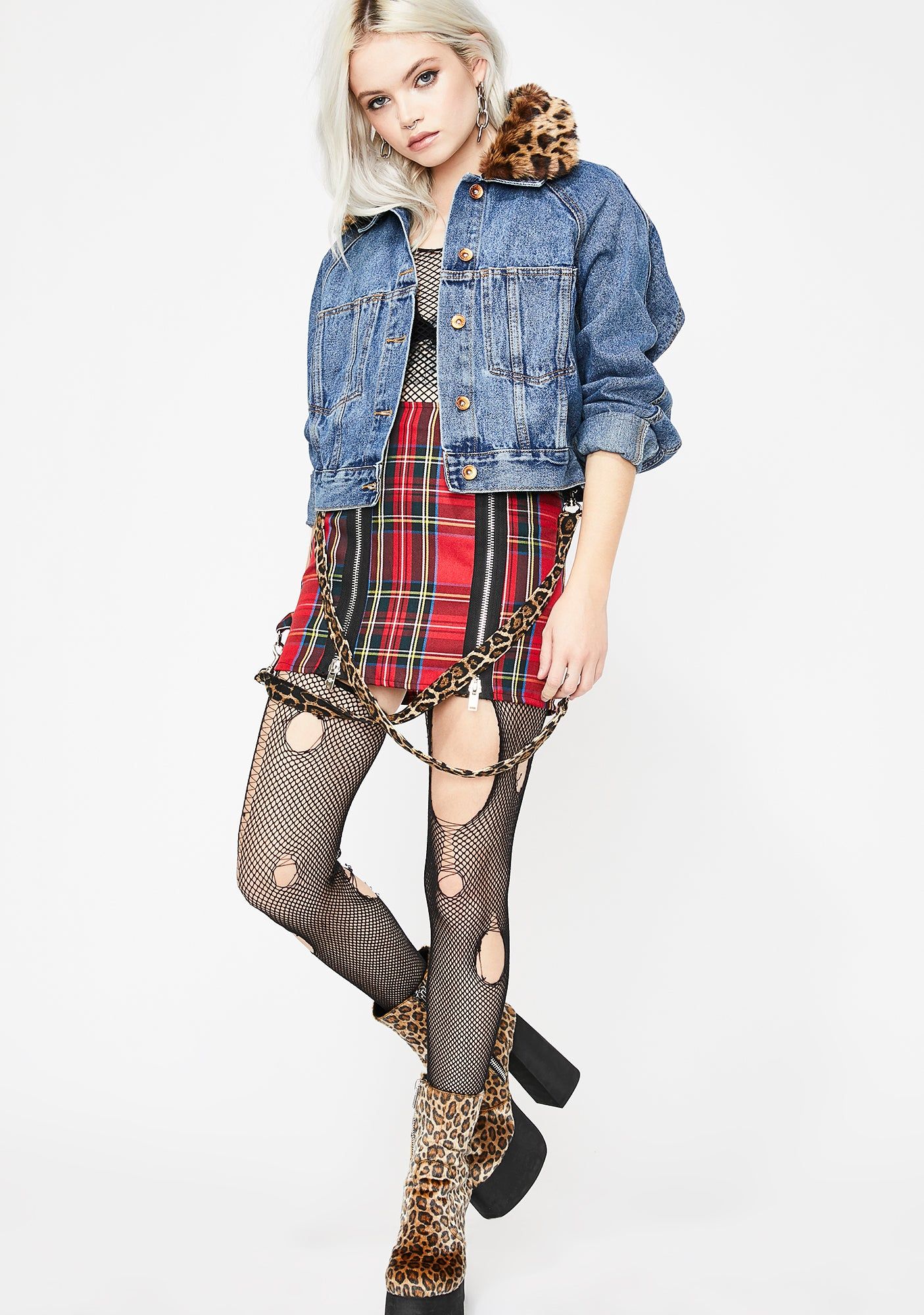 Snappin' Savage Denim Jacket sold by Dolls Kill product image thumbnail 3