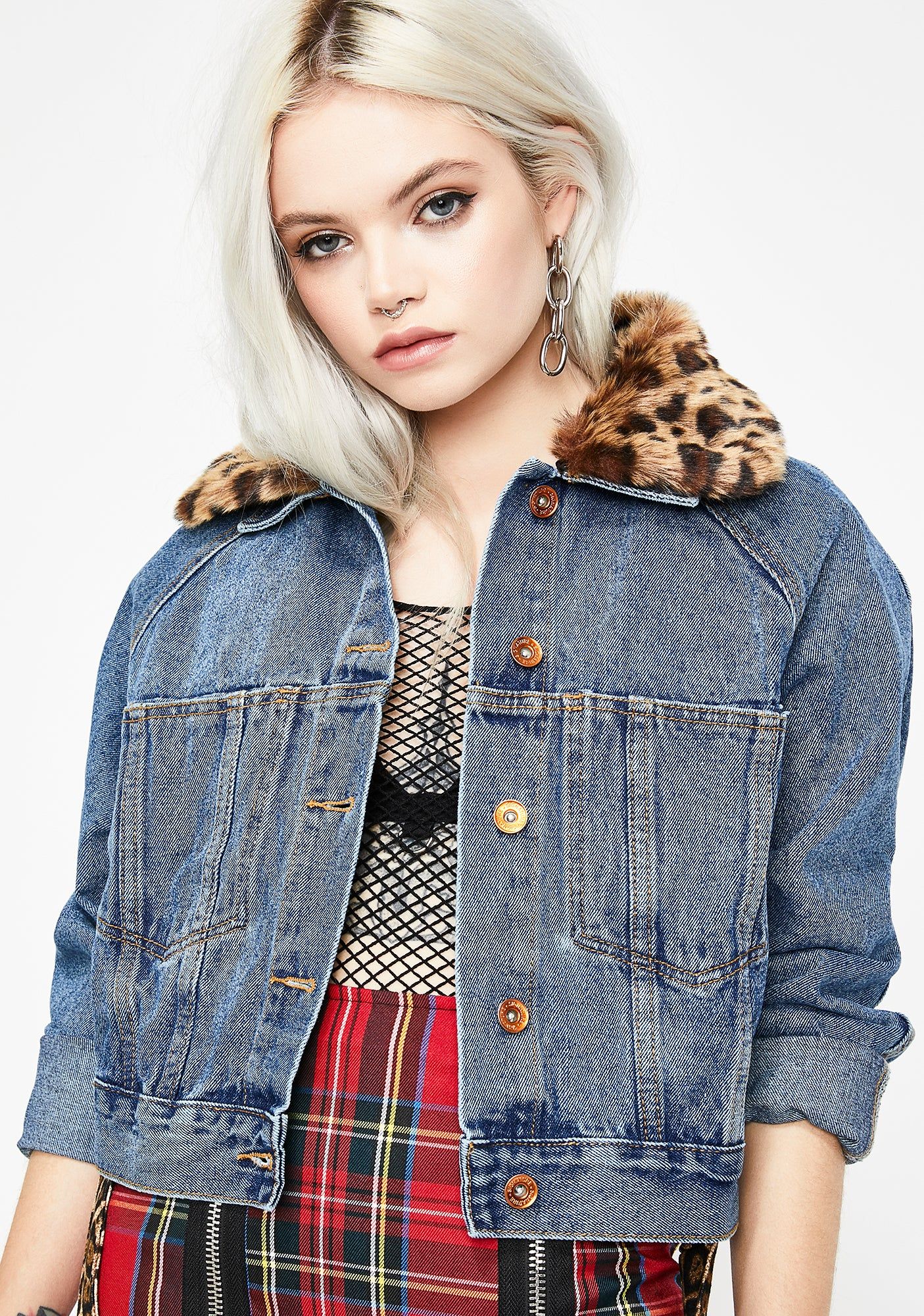 Snappin' Savage Denim Jacket sold by Dolls Kill