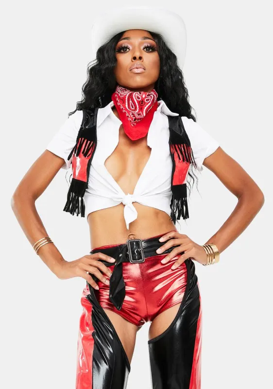 Let's Saddle Up Cowgirl Costume sold by Dolls Kill