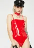 Flaming Villainous Vixen Vinyl Bodysuit sold by Dolls Kill