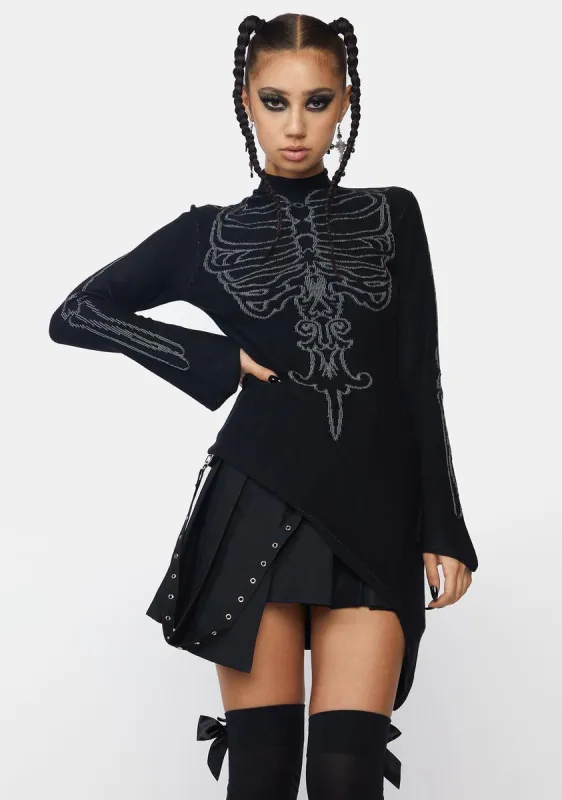 Two Wear Irregular Sweater sold by Dolls Kill