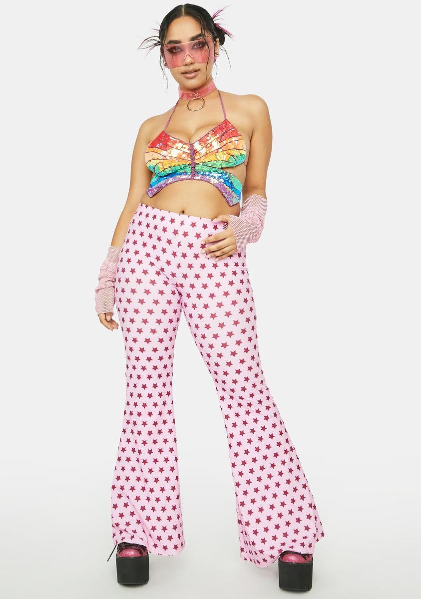Plus Starry Eyed Flare Pants sold by Dolls Kill product image thumbnail 2