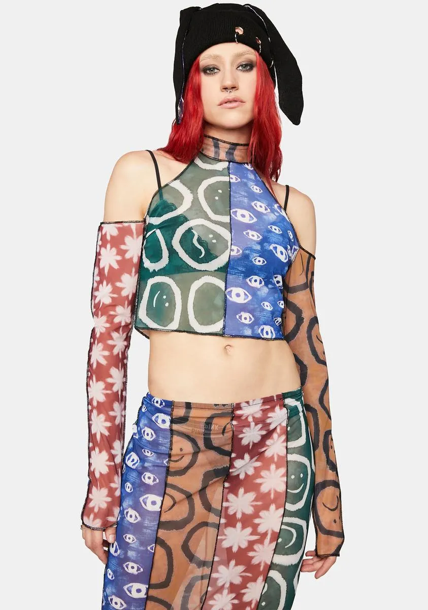 Worship Mesh Crop Top sold by Dolls Kill