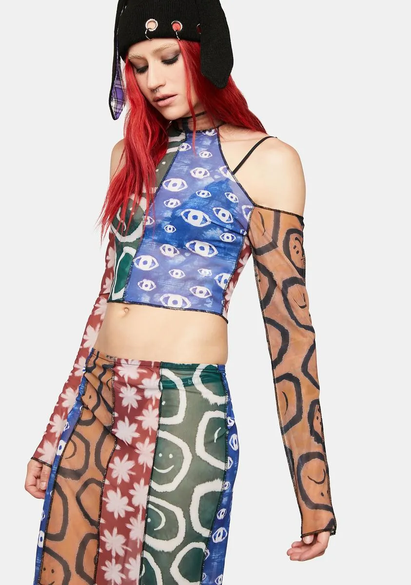 Worship Mesh Crop Top sold by Dolls Kill product image thumbnail 2