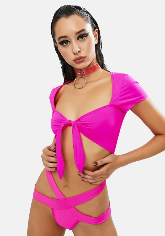 Fallin' Up Tie Crop Top sold by Dolls Kill