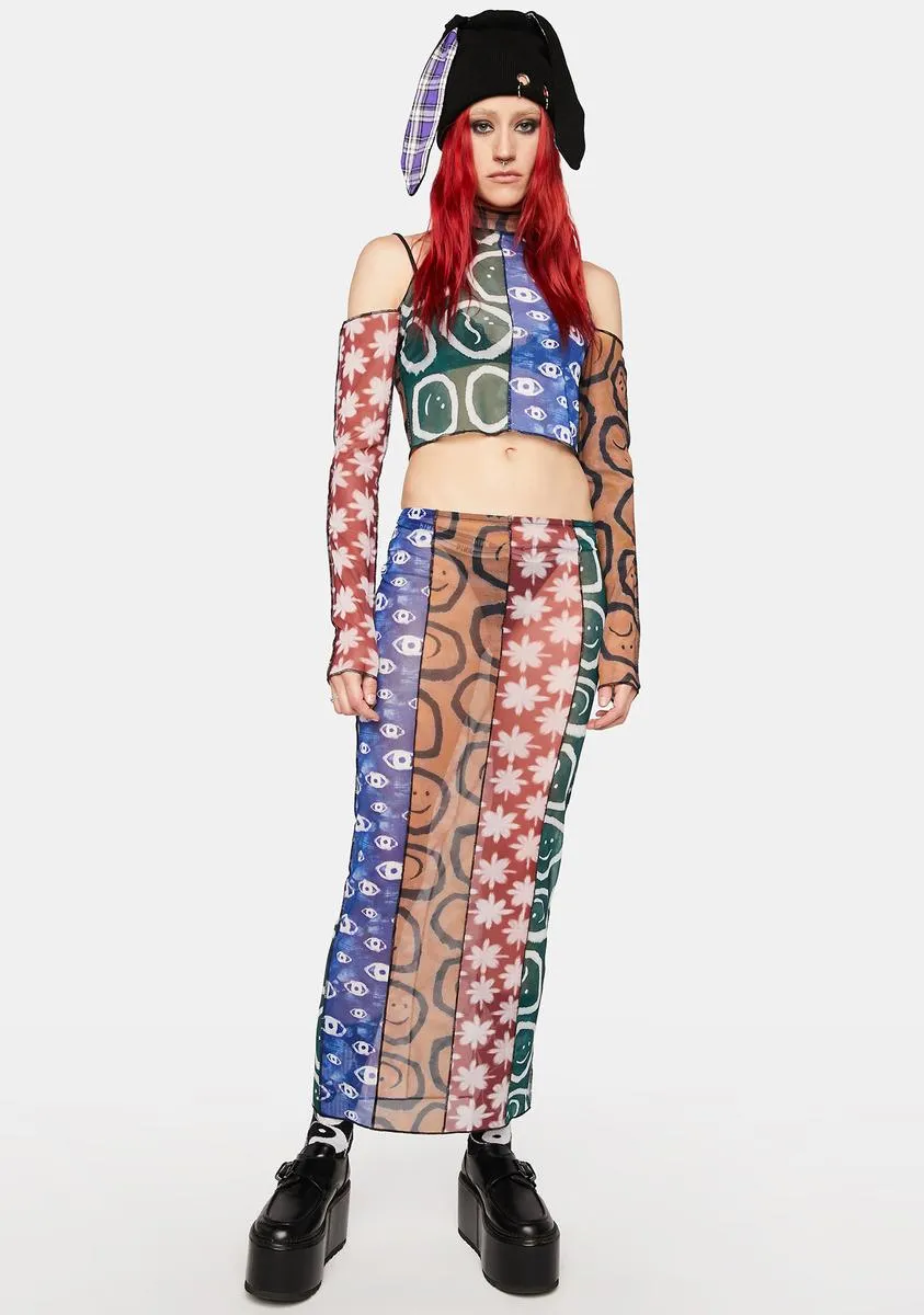 Worship Mesh Crop Top sold by Dolls Kill product image thumbnail 3