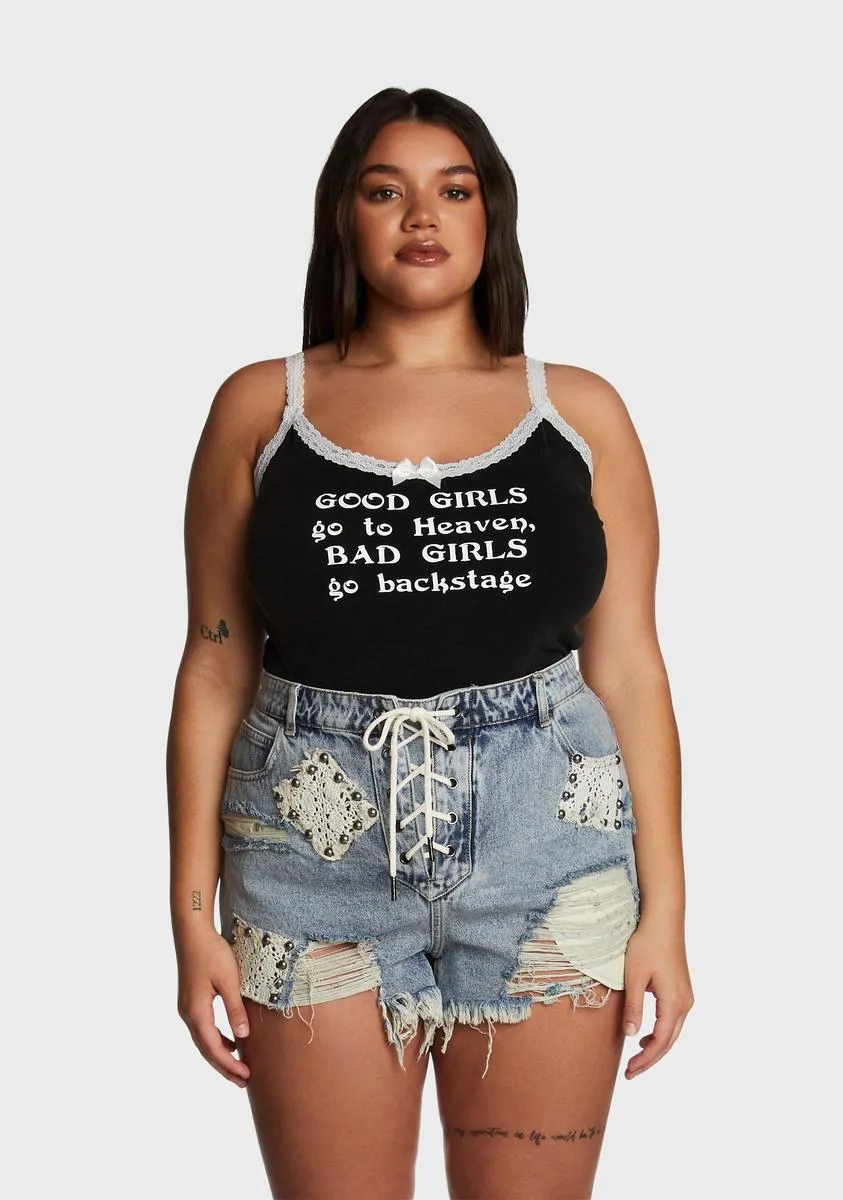 Plus Backstage Bandit Graphic Tank sold by Dolls Kill