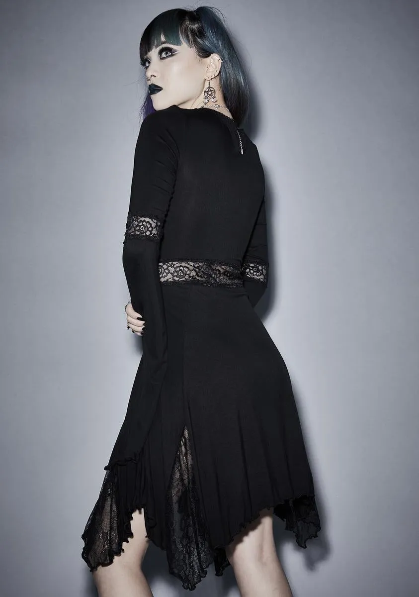 Funeral Parade Bell Sleeve Dress sold by Dolls Kill product image thumbnail 4