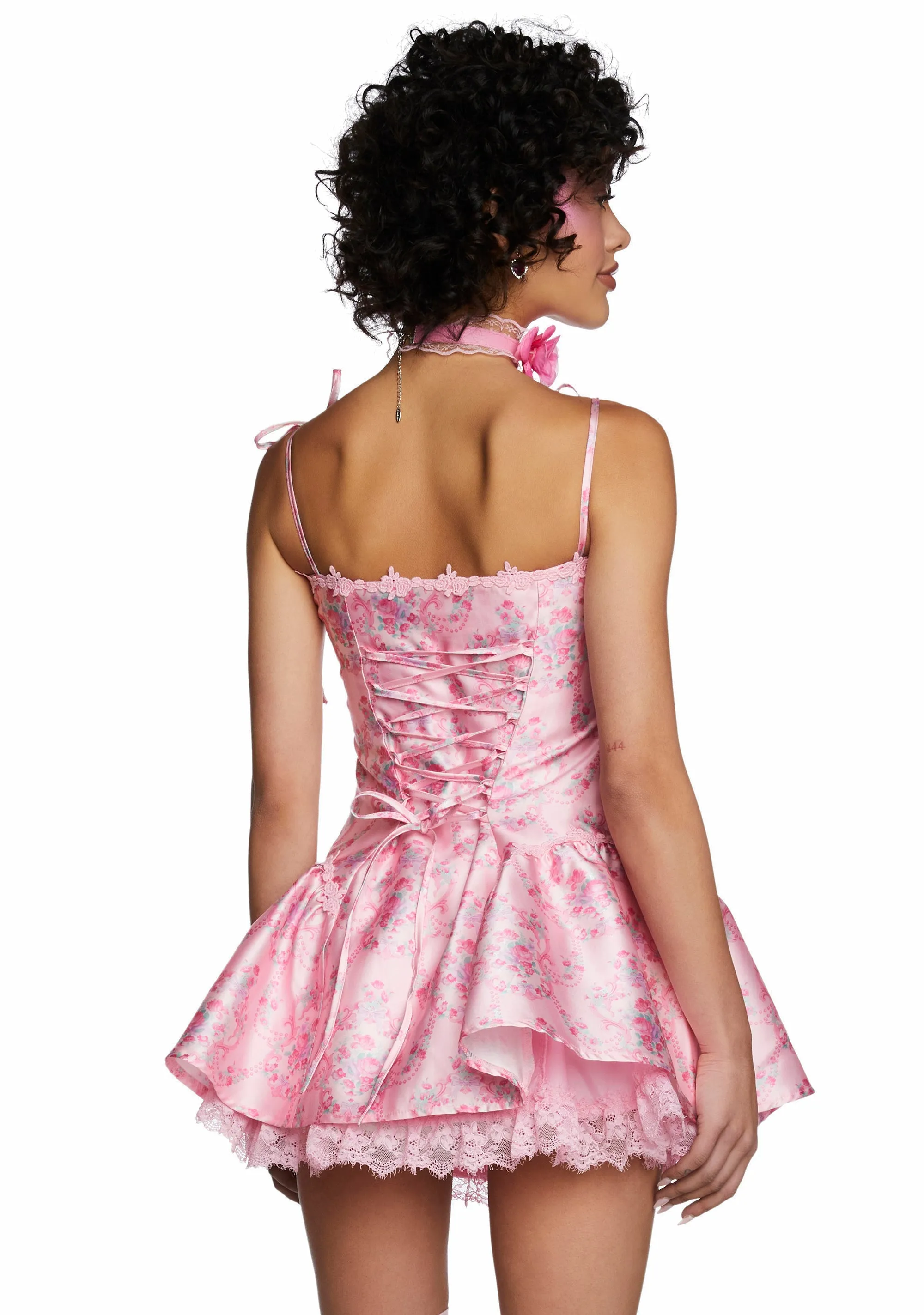 Scandal Sheet Taffeta Dress - Pink sold by Dolls Kill product image thumbnail 3