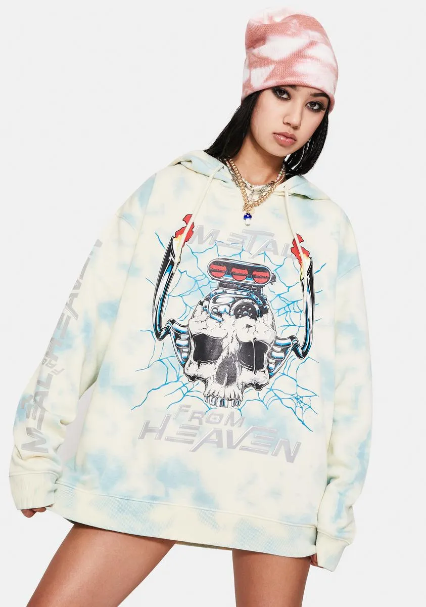 Metal From Heaven Tie Dye Hoodie sold by Dolls Kill