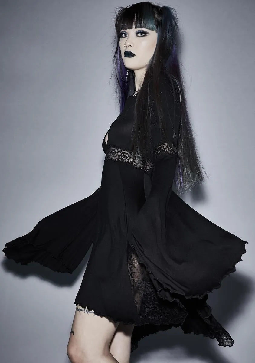 Funeral Parade Bell Sleeve Dress sold by Dolls Kill product image thumbnail 2