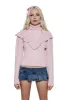 Pastel Ambitions Cable Knit Sweater - Pink sold by Dolls Kill