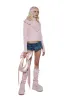Pastel Ambitions Cable Knit Sweater - Pink sold by Dolls Kill