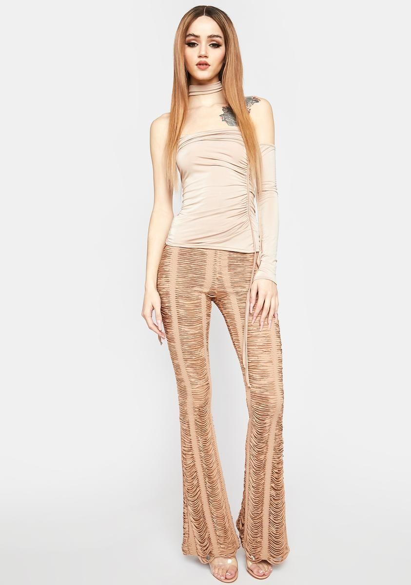 Nude Don’t Get Technical Distressed Pants sold by Dolls Kill product image thumbnail 3