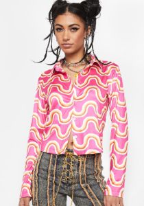 Bring On The Funk Button Up Shirt sold by Dolls Kill