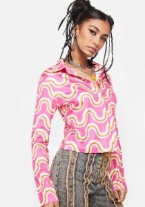 Bring On The Funk Button Up Shirt sold by Dolls Kill