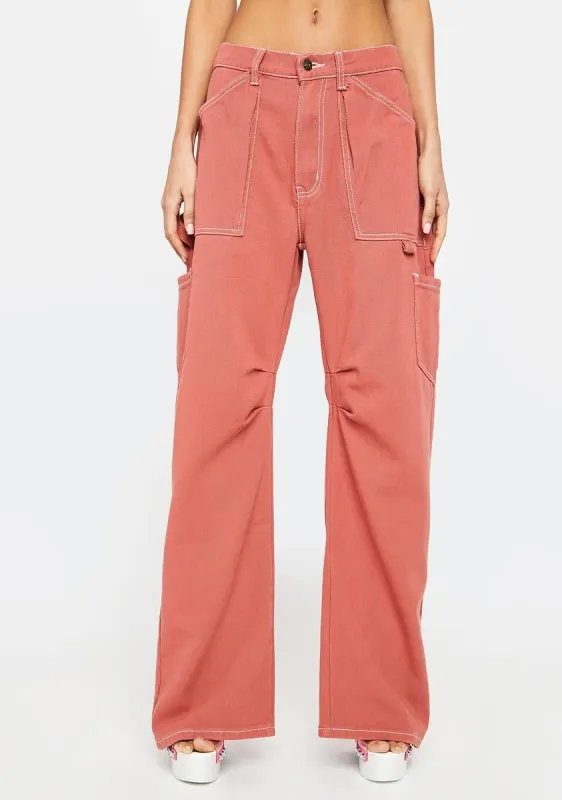 Red Miami Vice Pants sold by Dolls Kill