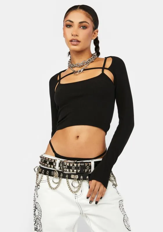 Alter Ego Tank And Shrug Set sold by Dolls Kill