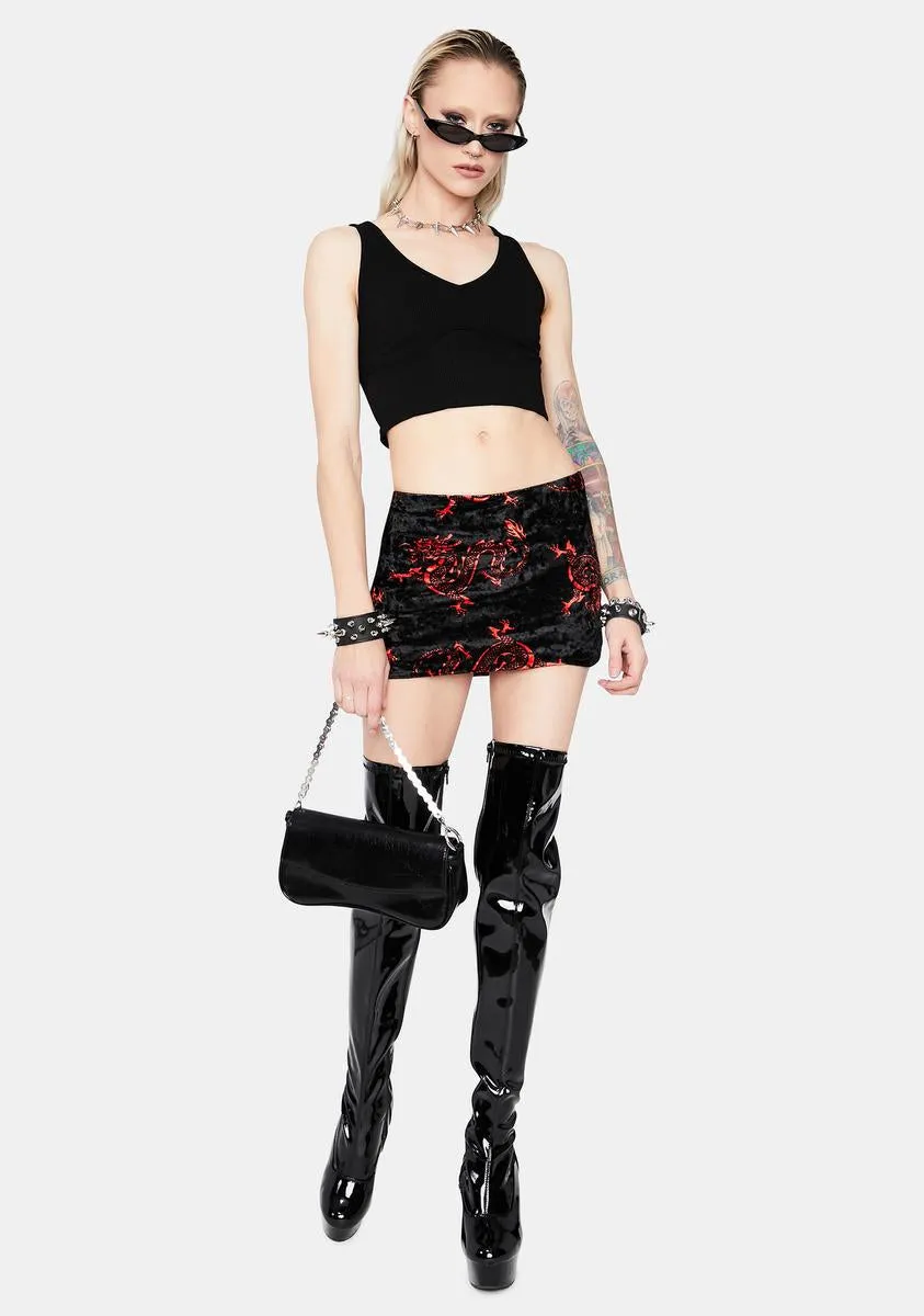 Noir Keep It Poppin' Underwire Crop Top sold by Dolls Kill product image thumbnail 3