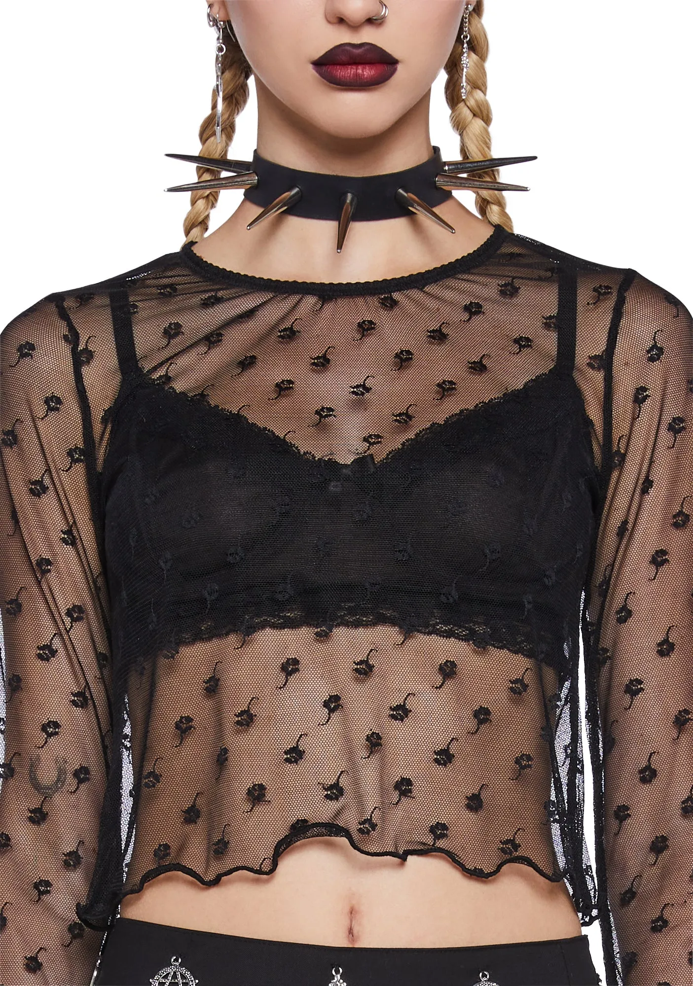 Mystery's Mistress Mesh Top sold by Dolls Kill product image thumbnail 5