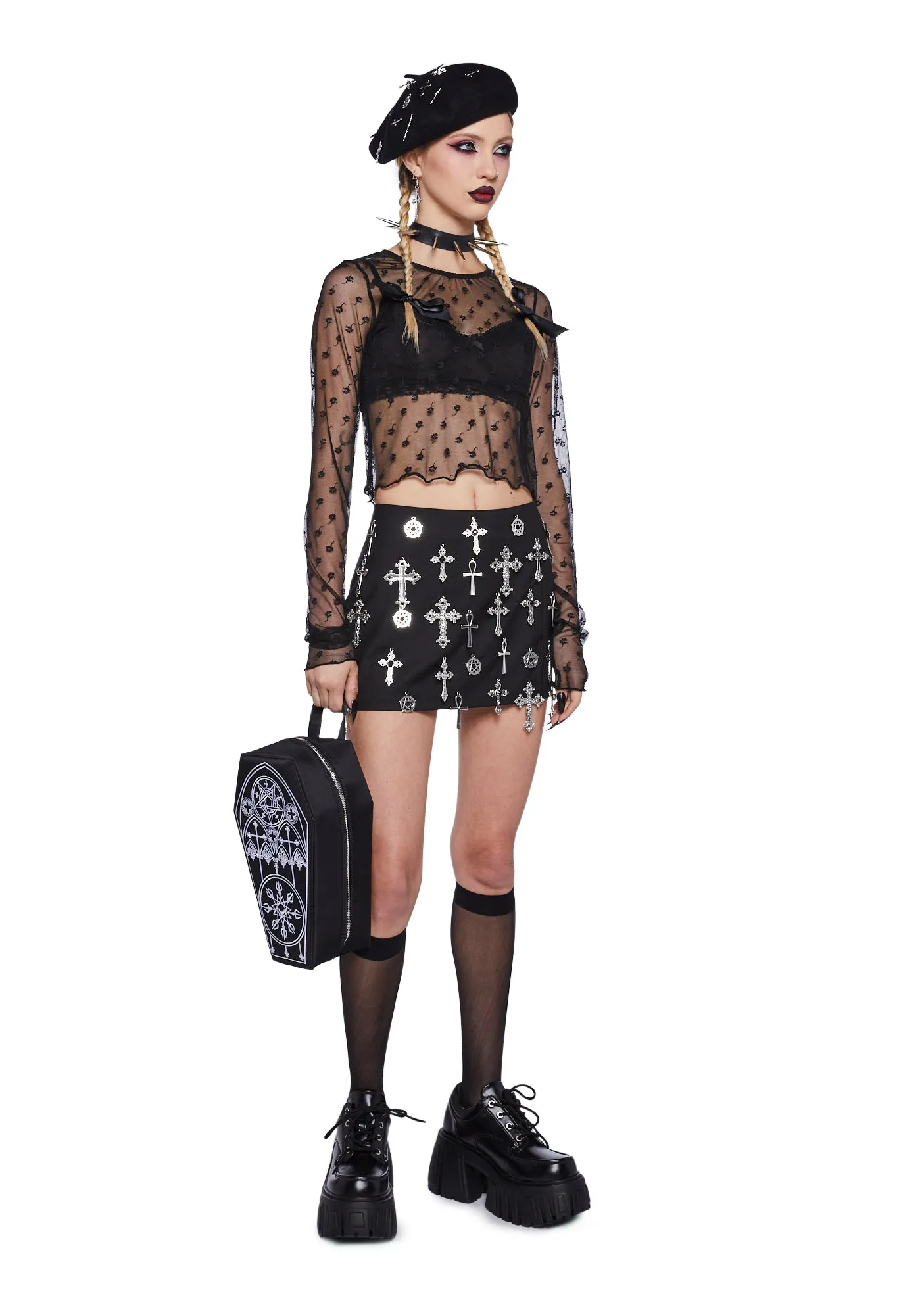 Mystery's Mistress Mesh Top sold by Dolls Kill product image thumbnail 2