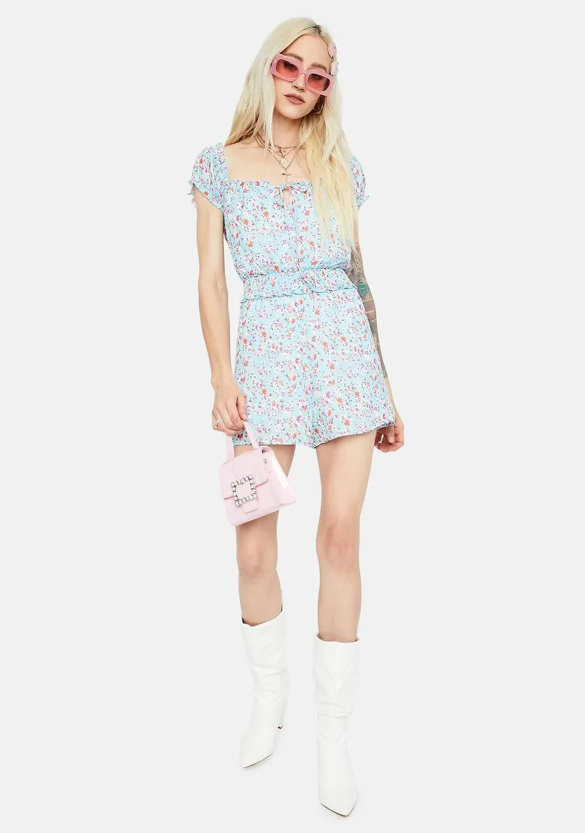 Sound Of Spring Smocked Floral Romper sold by Dolls Kill product image thumbnail 3