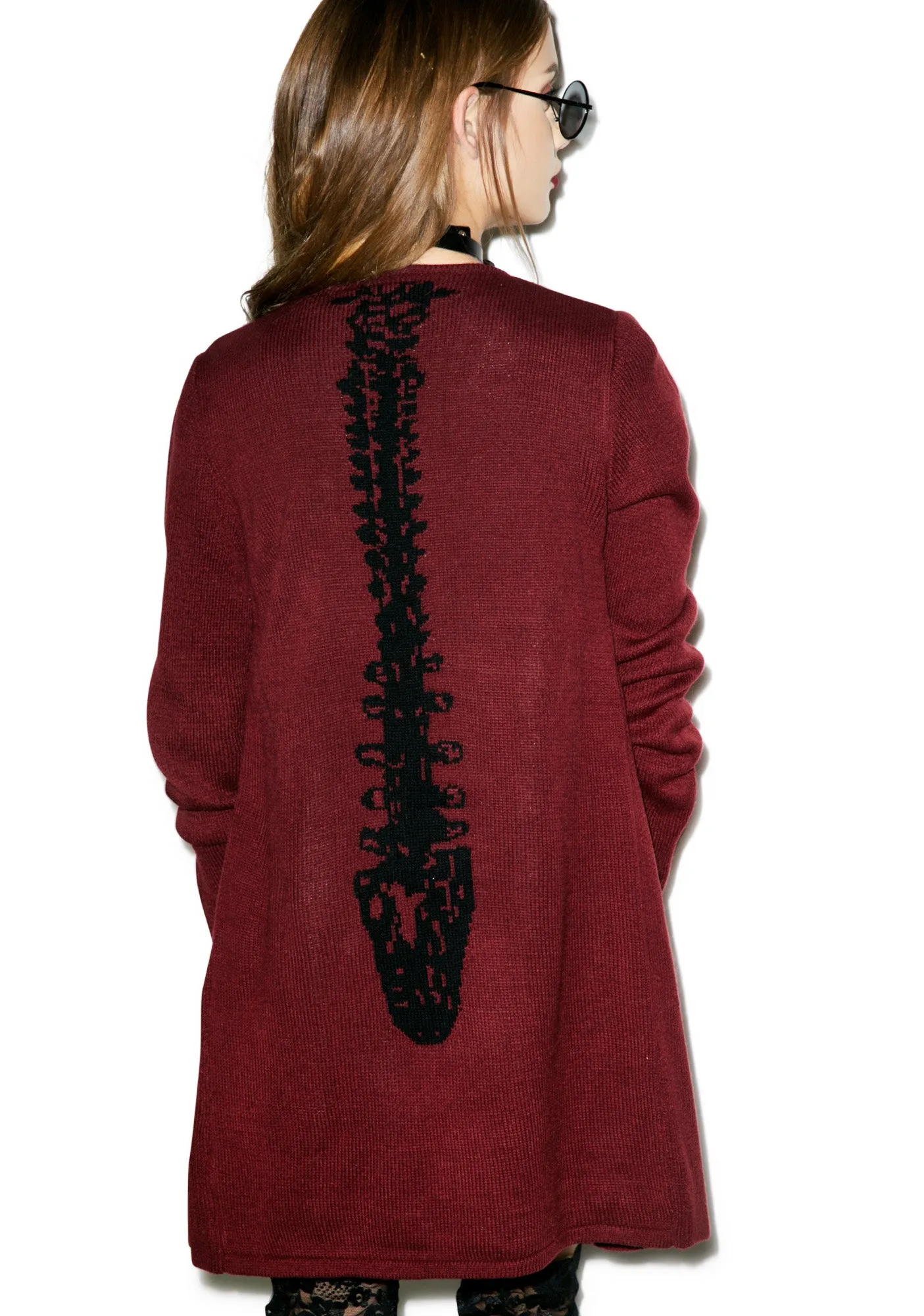 Spineless Drape Sweater sold by Dolls Kill product image thumbnail 4