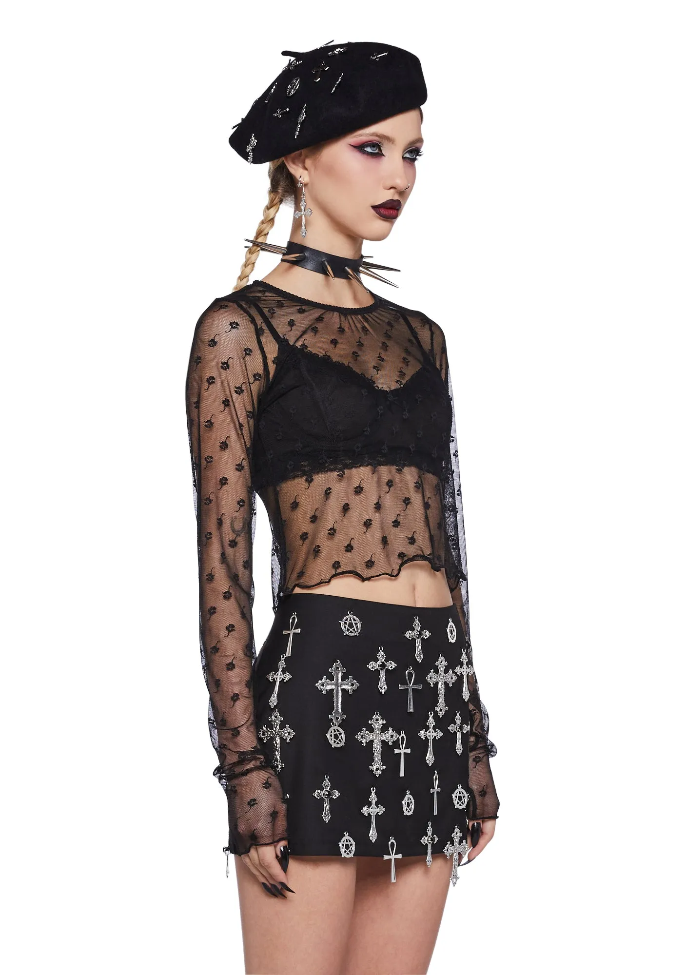 Mystery's Mistress Mesh Top sold by Dolls Kill product image thumbnail 3