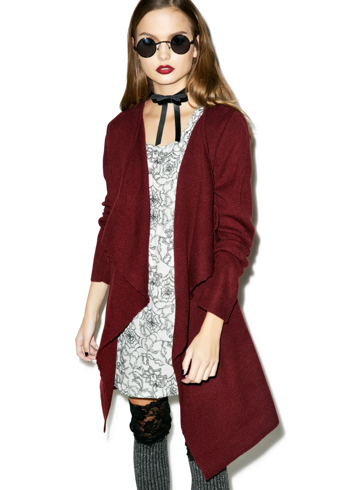 Spineless Drape Sweater sold by Dolls Kill product image thumbnail 2