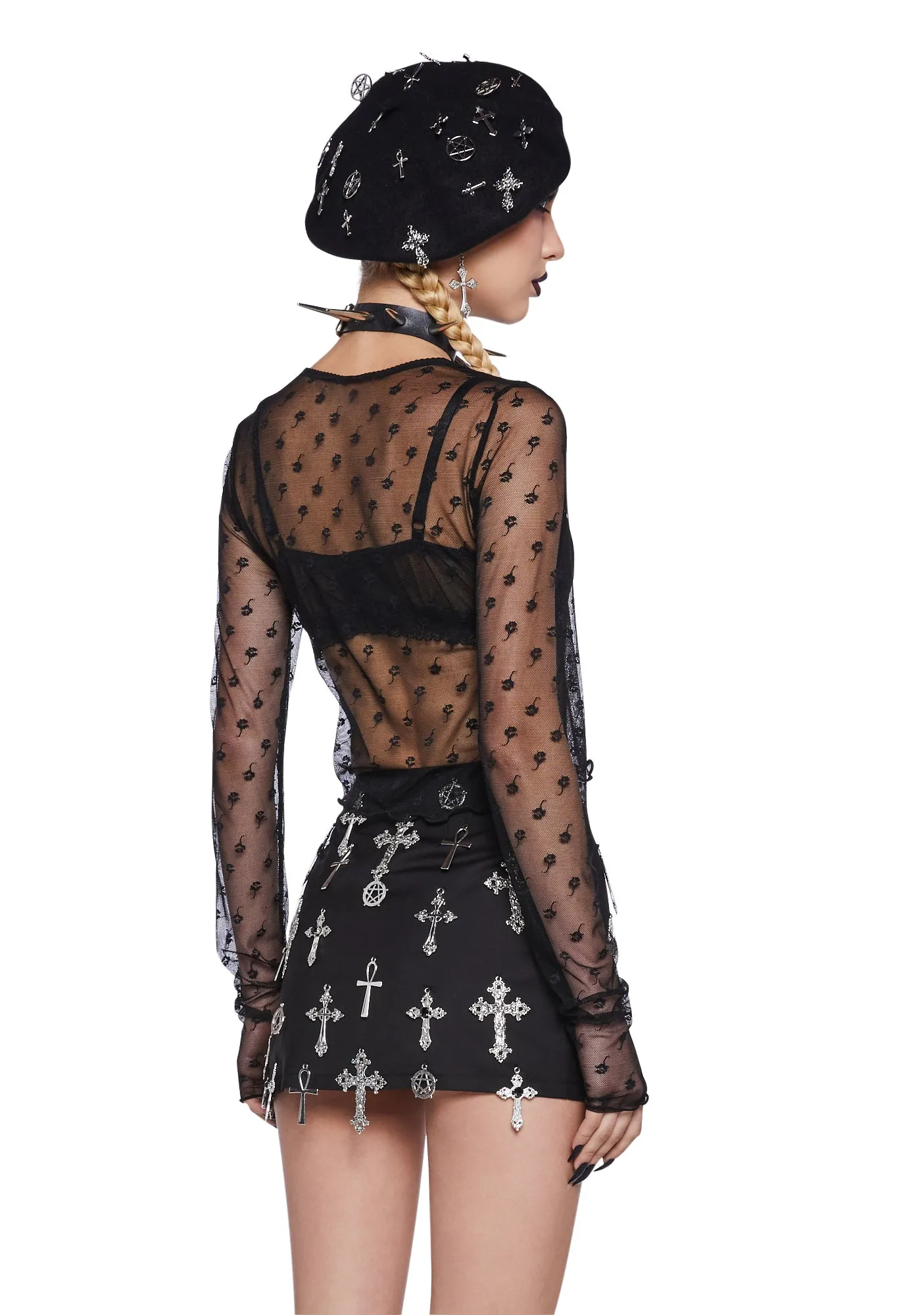 Mystery's Mistress Mesh Top sold by Dolls Kill product image thumbnail 4