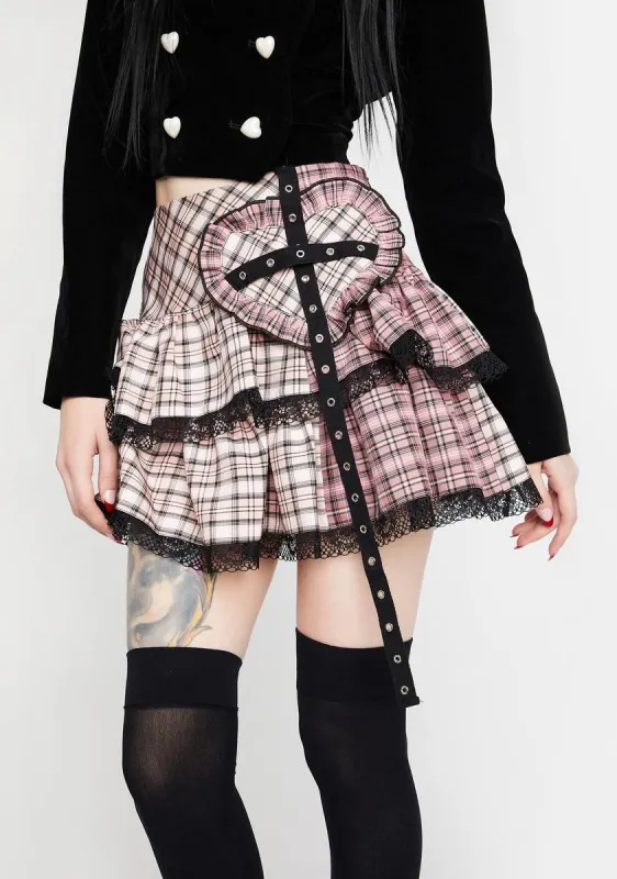 Millennium Hottie Plaid Skirt sold by Dolls Kill