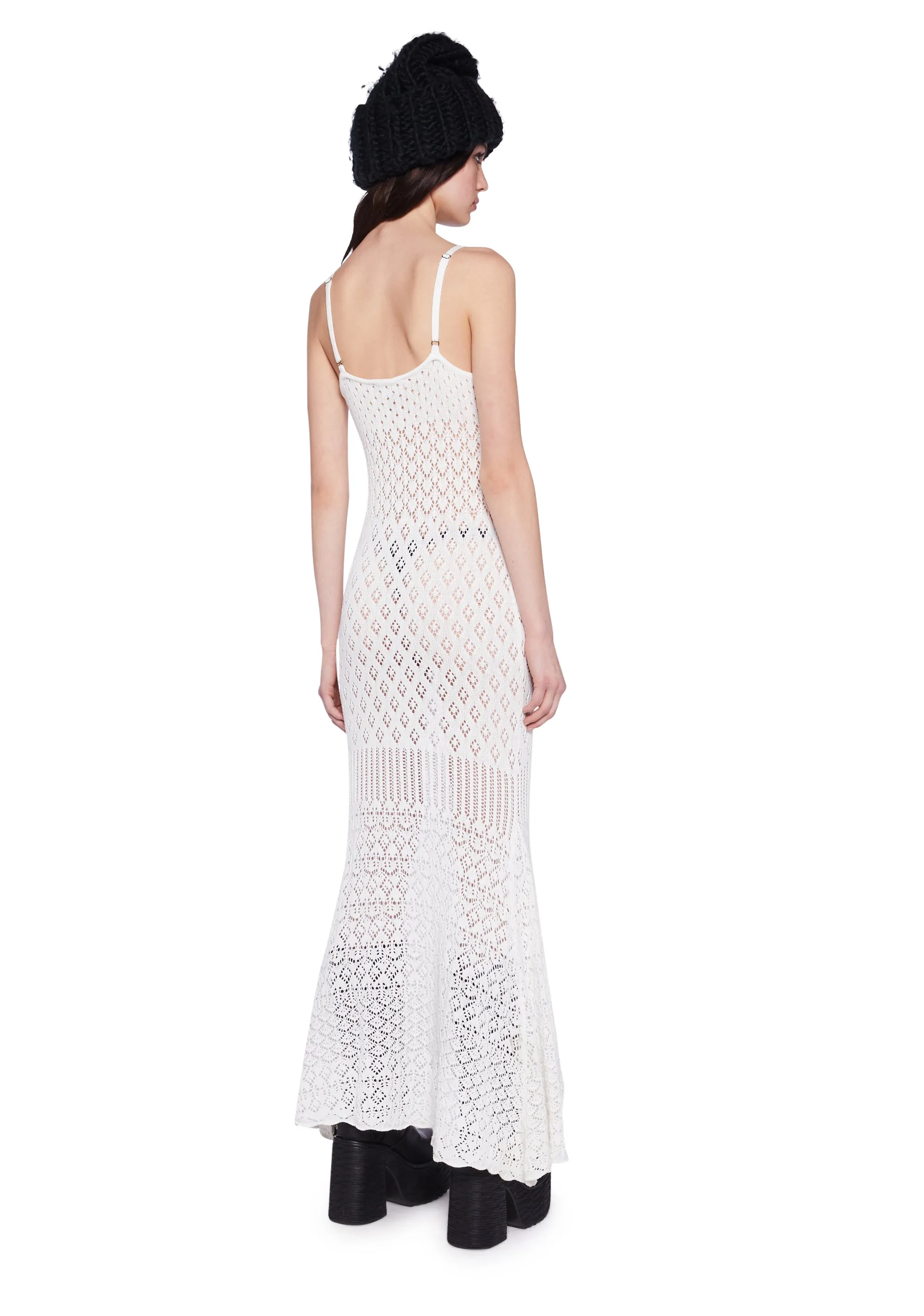 By The Sea Crochet Maxi Dress sold by Dolls Kill product image thumbnail 4