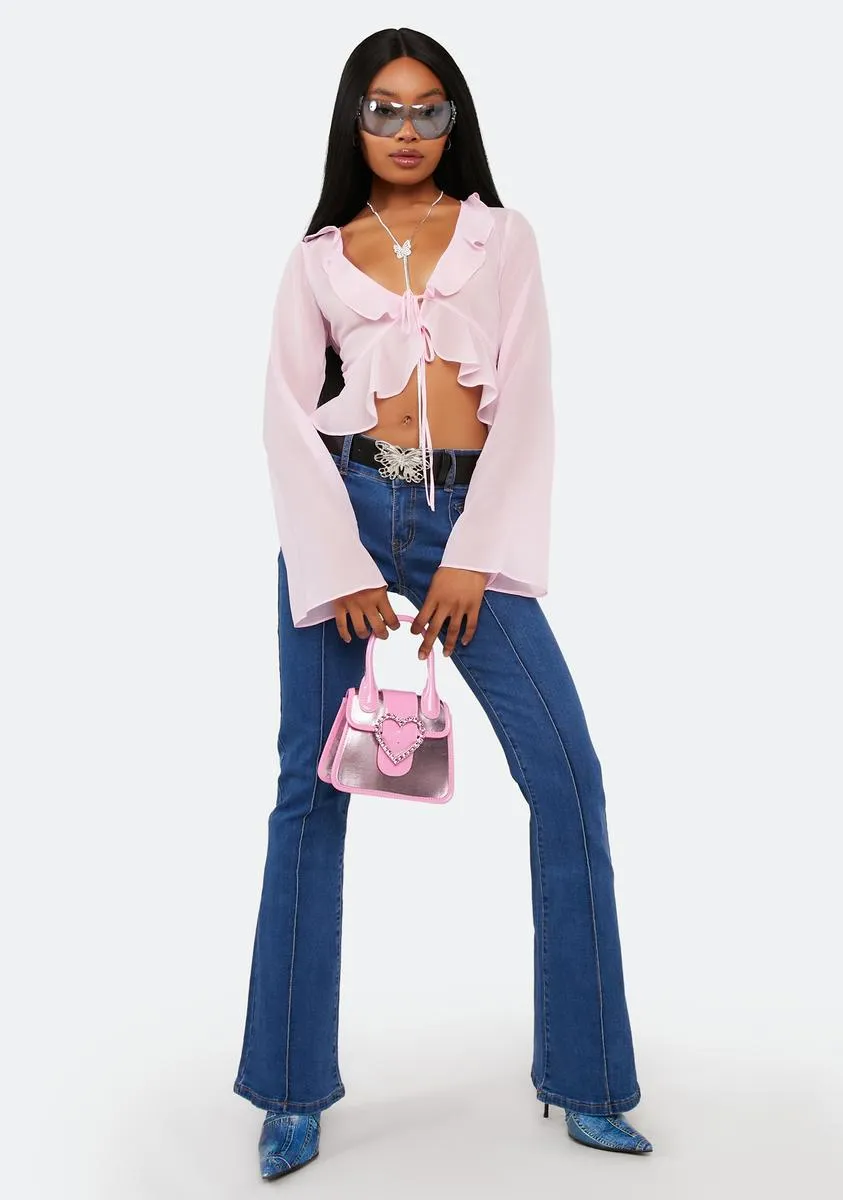 Reese Chiffon Ruffle Top sold by Dolls Kill product image thumbnail 3