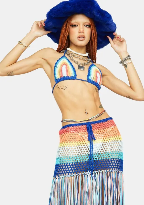 Beach Day Crochet Skirt Set sold by Dolls Kill