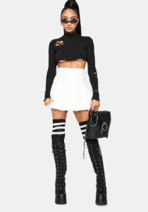 Pure Modern School Girl Pleated Skort sold by Dolls Kill