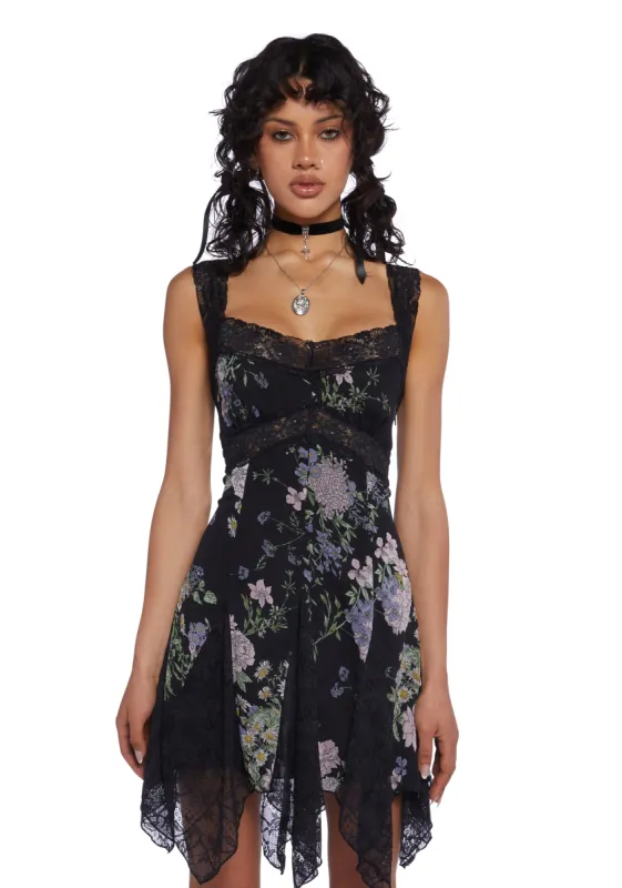 Sun Serenade Slip Dress - Black sold by Dolls Kill