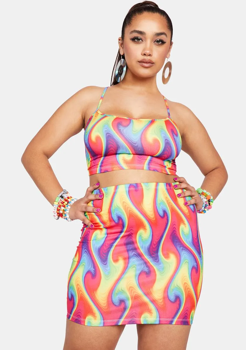 Plus Wild Heat Mini Skirt sold by Dolls Kill product image thumbnail 2