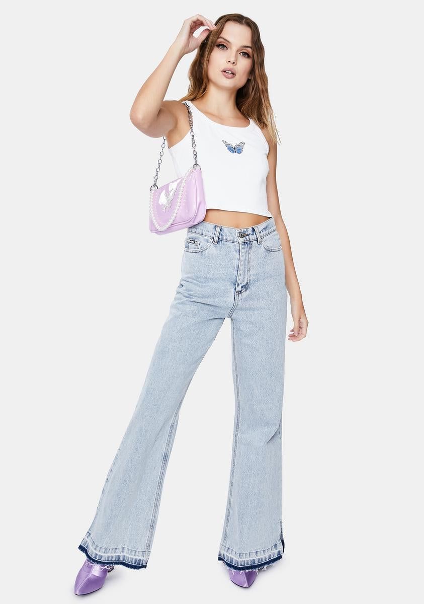 Butterfly Crop Tank Top sold by Dolls Kill product image thumbnail 3