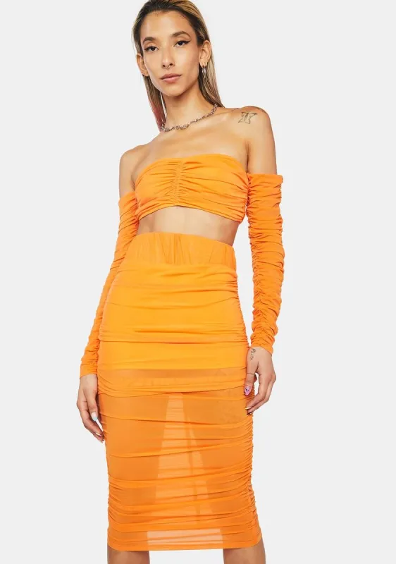 Vacation Mode Midi Skirt Set sold by Dolls Kill