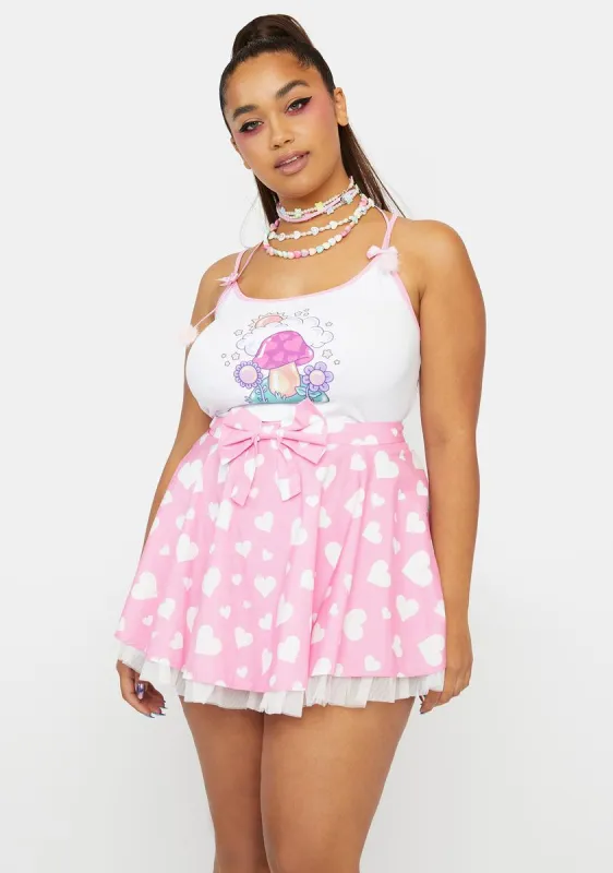 Plus Love On Top Mini Skirt sold by Dolls Kill