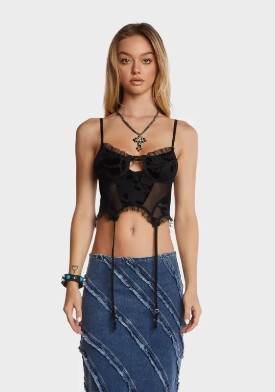 Digital Flirt Corset Top sold by Dolls Kill